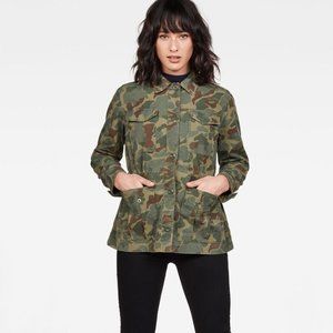 G-Star Raw NWT S Women's S Green Camo Rovic Field Overshirt Jacket